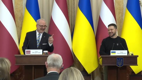 IRONIČAN SMEH ZELENSKOG? Nasmejao se na reči o budućoj pobedi Ukrajine pa se odmah uozbiljio (VIDEO)