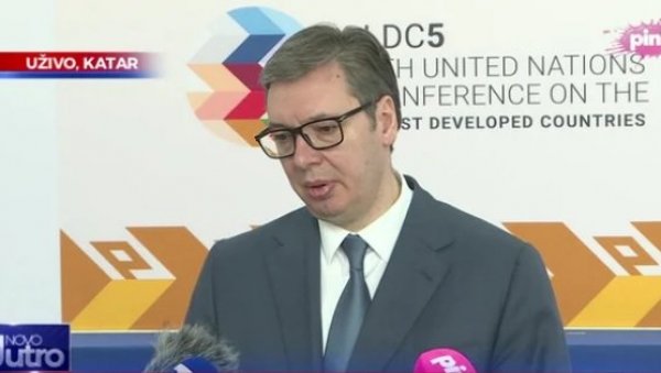 ВУЧИЋ ИЗ КАТАРА: Велика част указана Србији