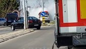 SNIMAK IZ NIŠA: Zapalio se autobus - hitne službe na terenu (VIDEO)