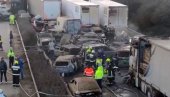 АПОКАЛИПТИЧНЕ СЦЕНЕ У МАЂАРСКОЈ: Ланчани судар на ауто-путу - Све је изгледало као хорор филм (ФОТО)