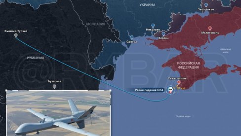 AMERIKANCI SHVATILI UPOZORENJE: Promenili rutu letenja dronova nakon incidenta iznad Crnog mora