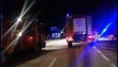 DELOVI VOZILA RASUTI PO PUTU, DVA MUŠKARCA POGINULA: Prvi snimci sa mesta teške saobraćajne nesreće kod Nikšića (VIDEO)
