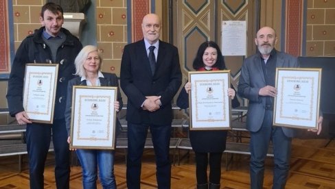 PEČAT VAROŠI ZA ČETVORO PESNIKA: Uručena nagrada Prolećnih Brankovih dana“ u Sremskim Karlovcima