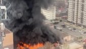 GORI ZGRADA RUSKE FEDERALNE SLUŽBE BEZBEDNOSTI: Stanovnici čuli glasnu eksploziju pre požara (VIDEO)
