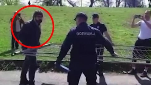 LAZOVIĆ VERBALNO NAPAO POLICIJU: Psovao i vikao na policajce (VIDEO)