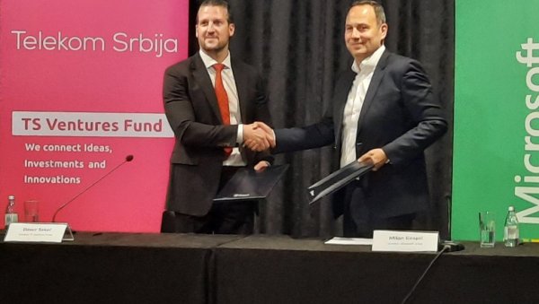 ОТВАРАМО ГЛОБАЛНО ТРЖИШТЕ ЗА СРПСКЕ СТАРТАПЕ: Потписан уговор између америчке компаније Мајкрософт и Телеком Србија Венчрс фонда