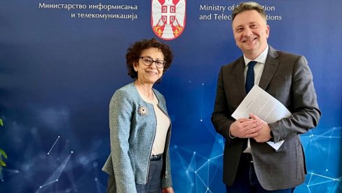 NOVA LEGISLATIVA U OBLASTI INFORMISANJA: Ministar informisanja Jovanović sa izvestiteljkom Saveta za ljudska prava UN Irenom Kan