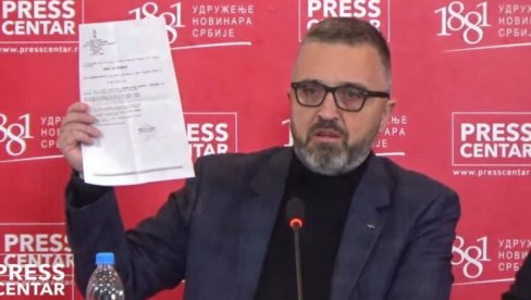 JA U PONEDELJAK IDEM U ZATVOR Vučićević se obratio javnosti: Ukazujem da srpsko pravosuđe sudi ne po pravu nego po politici