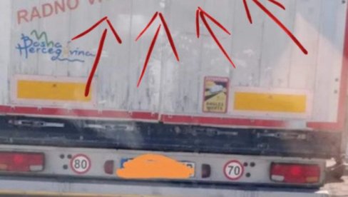 КАКВО РАДНО ВРЕМЕ?! Због натписа на камиону у Босни људи ПЛАЧУ од смеха (ФОТО)