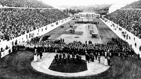 BOŽE PRAVDE NA PRVOJ MODERNOJ OLIMPIJADI:  Srpska delegacija je 5. aprila 1896. doživela ovacije u Atini a nisu je činili sportisti