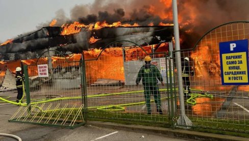 VATRENU STIHIJU GASILO 40 VATROGASACA: Veliki požar u Bijeljini, šteta milionska, srećom niko nije nastradao