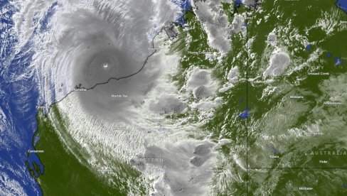 MOĆAN CIKLON UDARA U AUSTRALIJSKO KOPNO: Zemlja se sprema za jednu od najsnažnijih oluja u istoriji