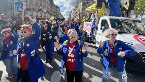 ŠERPE ZA MAKRONA: Predsednik Francuske dočekan protestima u Alzasu
