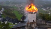 VATROGASCI SATIMA NA TERENU: Požar u Velikoj Kladuši izazvan udarom groma? (VIDEO)