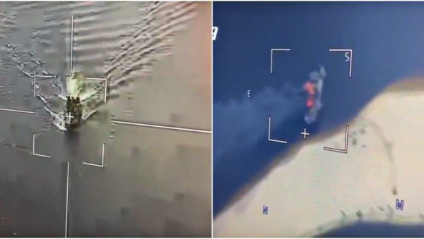 ПОГЛЕДАЈТЕ – БРОДОВИ НОВА МЕТА ЗА ЛАНЦЕТЕ: Руска беспилотна летелица погодила украјински патролни брод у близини Запорожја (ВИДЕО)