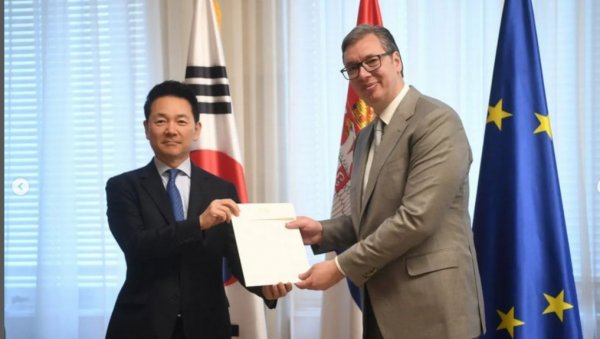 НОВИ ИМПУЛС НАШОЈ САРАДЊИ Вучић се састао са специјалним изаслаником председника Републике Кореје (ФОТО)