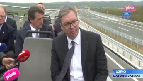 OD TOGA KOLIKO GRADIMO, ZAVISIĆE NAŠI ŽIVOTI Predsednik Vučić na otvaranju Moravskog koridora  (FOTO, VIDEO)