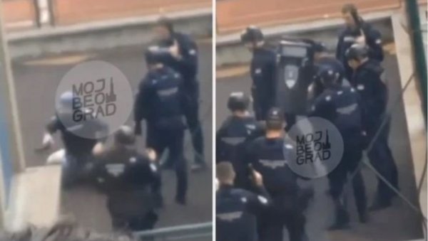ЂАЦИ СНИМИЛИ ИЗ ШКОЛЕ ТРЕНУТАК ХАПШЕЊА: Читава јединица окружила дечака који је починио масакр (ВИДЕО)