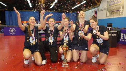 NASTAVILE ŠAMPIONSKI NIZ: Stonoteniserke Novog Sada osvojile osmu titulu prvaka Srbije