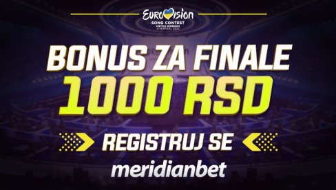BONUS ZA FINALE EVROVIZIJE: Besplatno preuzmi 1.000 RSD i odigraj na Srbiju!