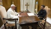 ЗЕЛЕНСКИ СЕ САСТАО СА ПАПОМ У ВАТИКАНУ: Разговор понтифа и председника Украјине