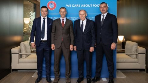 SPECIJALAN GOST NA MEČU SRBIJA - BUGARSKA: Prvi čovek UEFA stiže u Leskovac, a pre toga...