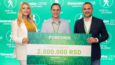 ОТП банка наградила је са два милиона динара Фрагмент плоче, ново победничко решење Генератор ЗЕРО 2023 конкурса