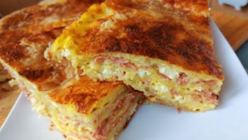 VRHUNSKA PITA sa šunkom i sirom: Pun ukus, koji baka predlaže sa puno ljubavi (VIDEO)