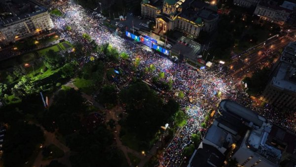 СРБИЈА НАДЕ: У Београду 200.000 људи - овако изгледа снажна и јединствена Србија (ФОТО)