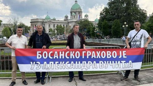 BOSANSKO GRAHOVO SRCEM UZ VUČIĆA: Grahovljacima je Srbija jedina nada