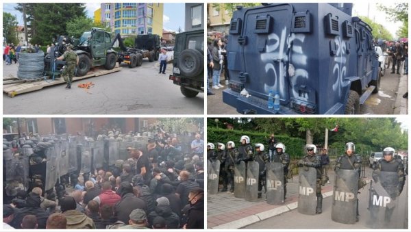 ВУЧИЋ ОТКРИО: Косовска полиција почела сукоб у Звечану
