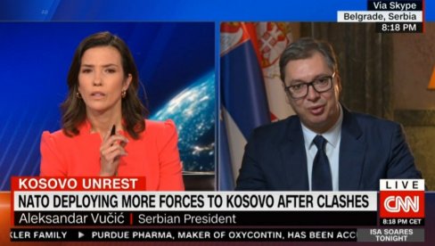 "DA LI PRIZNAJETE NEZAVISNO KOSOVO?" Vučićeva jasna poruka u intervjuu za Si-En-En - "Priznajemo samo Povelju UN"