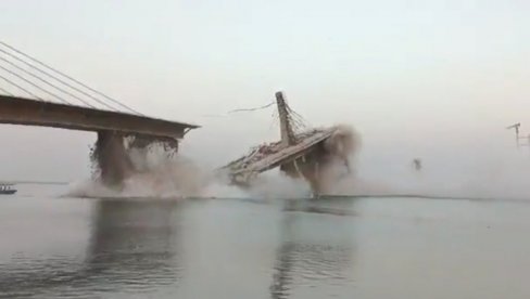 НОВА НЕСРЕЋА ЗАДЕСИЛА ИНДИЈУ: Срушио се мост (ВИДЕО)