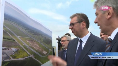 ВУЧИЋ: Полетно-слетна писта највеће улагање у аеродром Никола Тесла од изградње