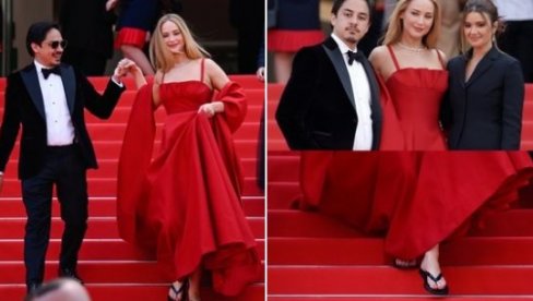 JAPANKE DŽENIFER LORENS PRIVUKLE VELIKU PAŽNJU: Otkriveno zašto je poznata glumica nosila baš ovu obuću na crvenom tepihu u Kanu