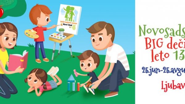 ЗАНИМЉИВИ ПРОГРАМИ НА 20 ЛОКАЦИЈА: Новосадско БИГ дечје лето почиње у недељу 25. јуна
