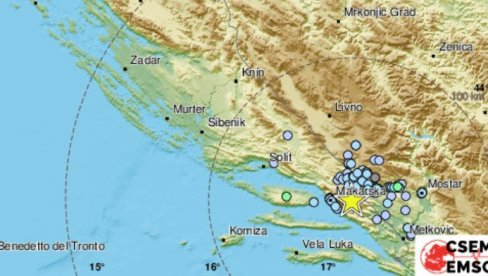 KRATKO JE TRAJALO, ALI JE DOBRO ZATRESLO: Novi zemljotres pogodio Hrvatsku