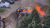 ДЕТАЉИ ДРАМЕ У НОВОМ САДУ: Аутомобил потпуно изгорео, возач спречио трагедију