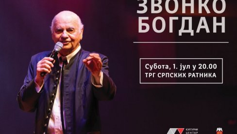 POSLE DŽEZA - TAMBURICE: U subotu koncert Zvonka Bogdana u Kraljevu