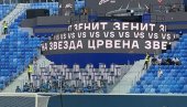РУСКА ПОСЛА: Ово се зачуло са звучника у Санкт Петербургу када су фудбалери Црвене звезде изашли на загревање (ВИДЕО)