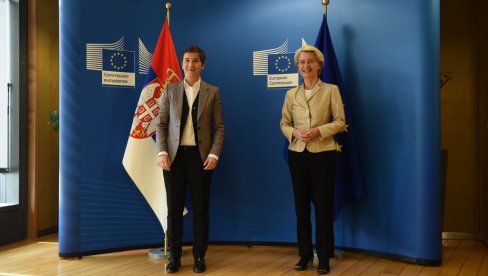 BRNABIĆEVA NAKON SASTANKA SA FON DER LAJENOVOM: Jedina opcija za održivu budućnost Srbije je članstvo u EU