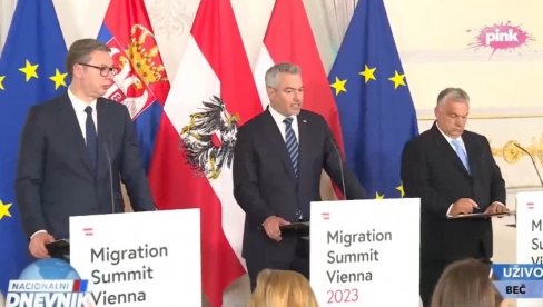 VELIKA ZAHVALNOST SRBIJI USRED BEČA Nehamer: Uspeli smo da smanjimo ilegalne migracije zbog poteza Srbije