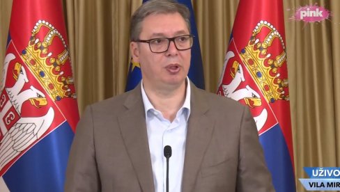 VUČIĆ: Za mene i nas je najvažnije da sačuvamo mir