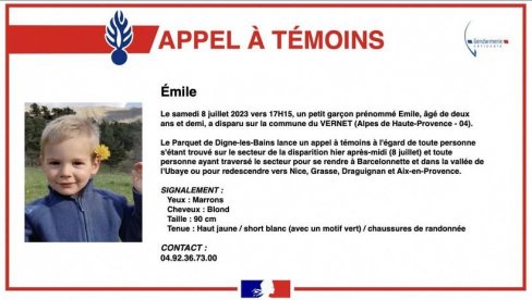NESTAO DEČAK (2): Emil se igrao se u vrtu - velika potraga u Francuskoj (FOTO/VIDEO)