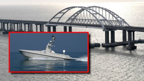 ОДБИЈЕН НАПАД ДРОНОВИМА НА КРИМСКИ МОСТ: Руска војска потопила два поморска беспилотна пловила