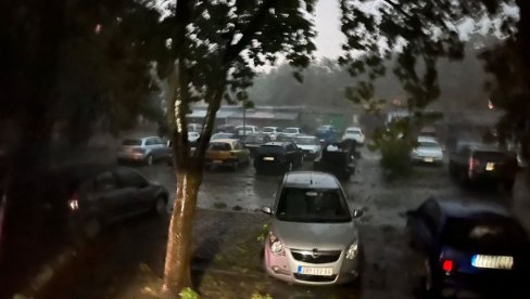 OLUJNI VETAR I KIŠA U ZRENJANINU: Olujni vetar i kiša lome grane sa drveća (VIDEO)