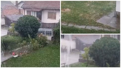 PADA GRAD VELIČINE ORAHA, KIŠA LIJE KAO IZ KABLA: Oluja stigla u Srbiju, dramatični prizori u Čačku (VIDEO)