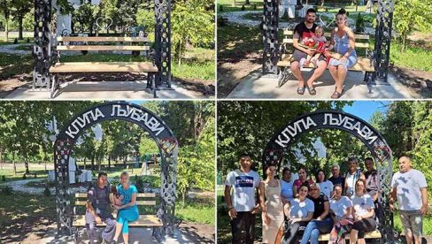 KLUPA LJUBAVI U SEFKERINU: Meštani inicirali da se napravi mesto za fotografisanje mladenaca i turista