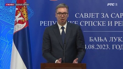 VUČIĆ: Očekujemo od BiH da poštuje teritorijalni integritet Srbije