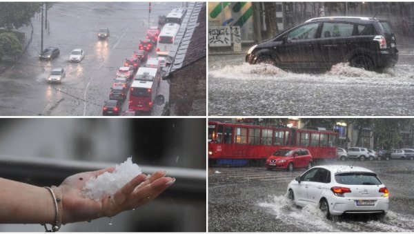 СРБИЈА НА УДАРУ СНАЖНОГ НЕВРЕМЕНА: Овом делу наше земље данас прете јака киша и град величине ораха